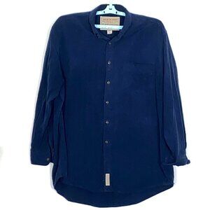 Abercrombie and Fitch Men's XL Blue Vintage 90s Y2K Chamois Flannel Shirt